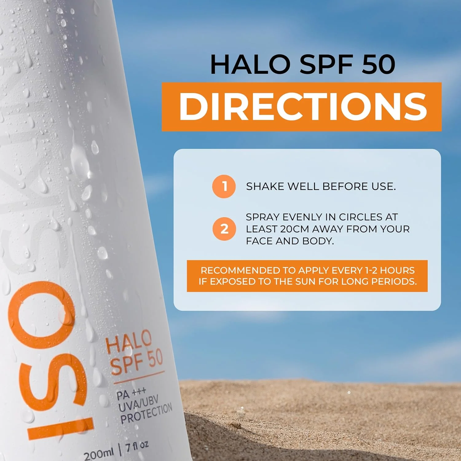 Halo SPF 50 spray - PA+++ UVA/UVB Protection - Image 8